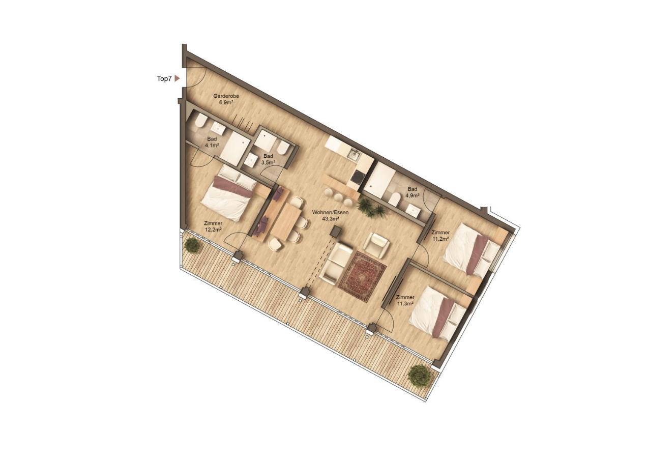 Panorama Residence Moesern Зефельд-ін-Тіроль Екстер'єр фото